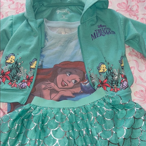 Disney | Matching Sets | Disney Princess Ariel Teal Outfit | Poshmark